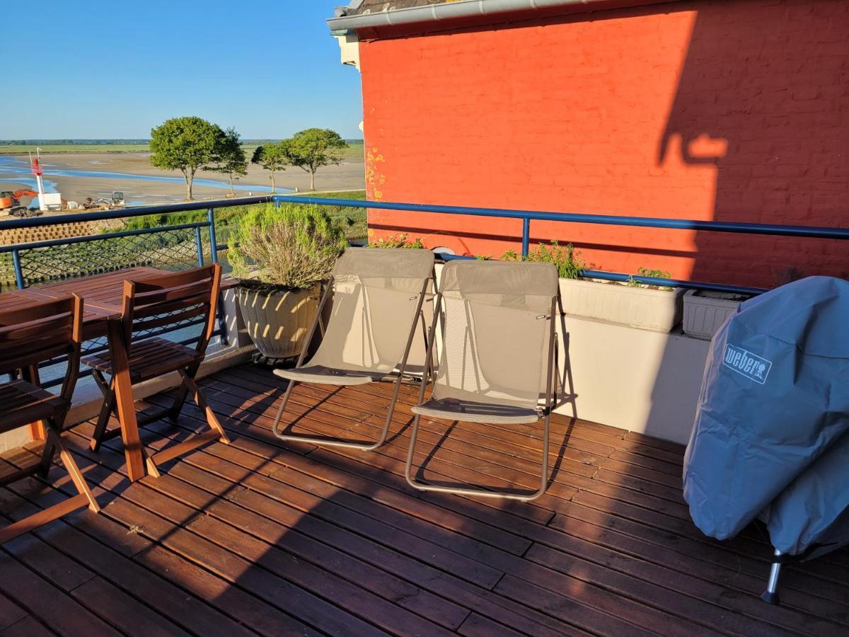Vue Et Terrasse Panoramique Sur La Baie De Somme Apartment Saint-Valéry-sur-Somme Exterior foto